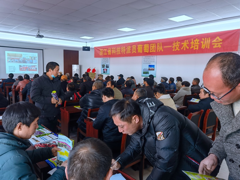 浦江浙農組織開展&ldquo;天工墨玉&rdquo;葡萄冬季修剪現場培訓會